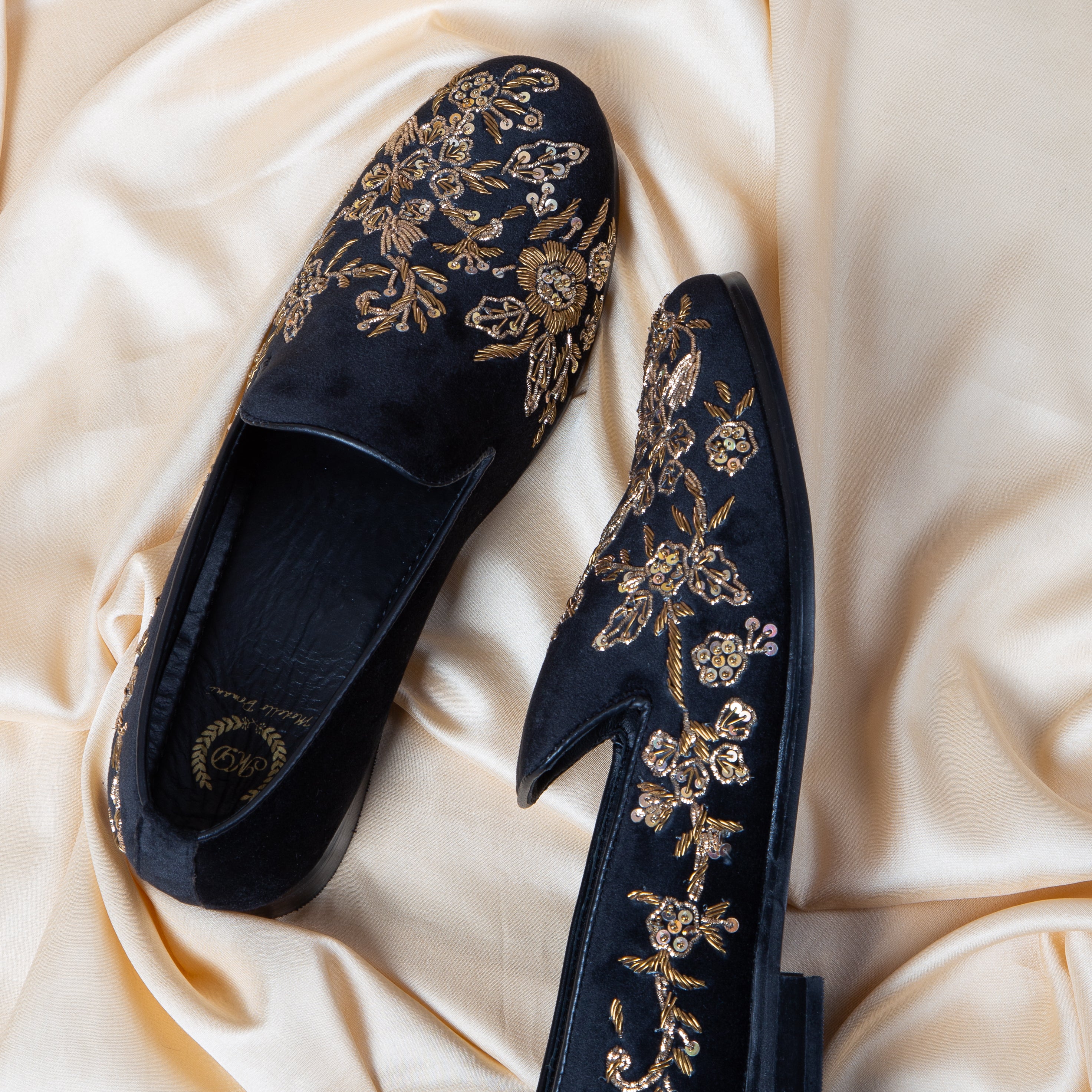 Golden Garden Slipons (Black - Limited Edition)