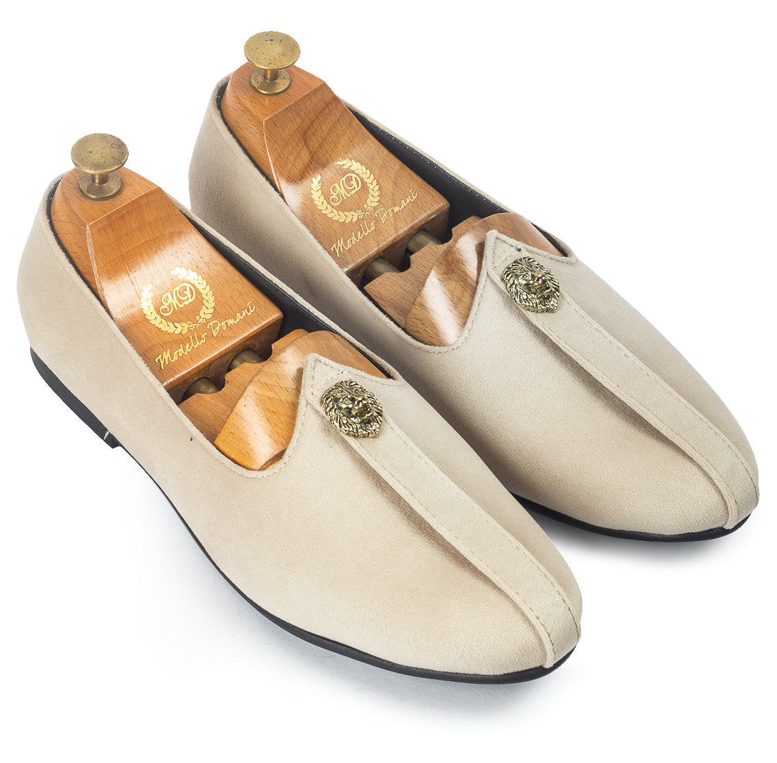 Pasha©️ Velvet Juttis (Beige)