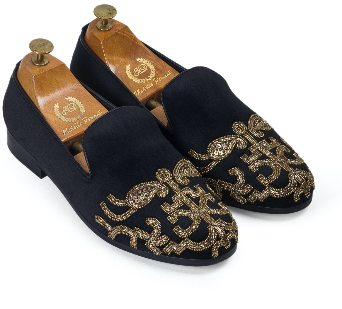 The Royal Monarch Slipons (Black)