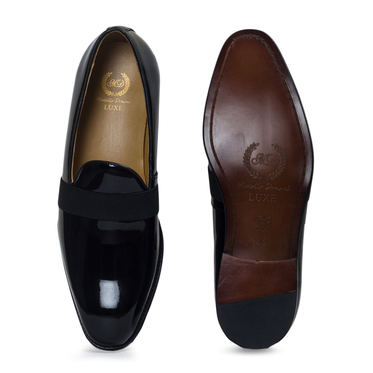 The Santana Leather Slipons (Patent Black - Limited Edition)