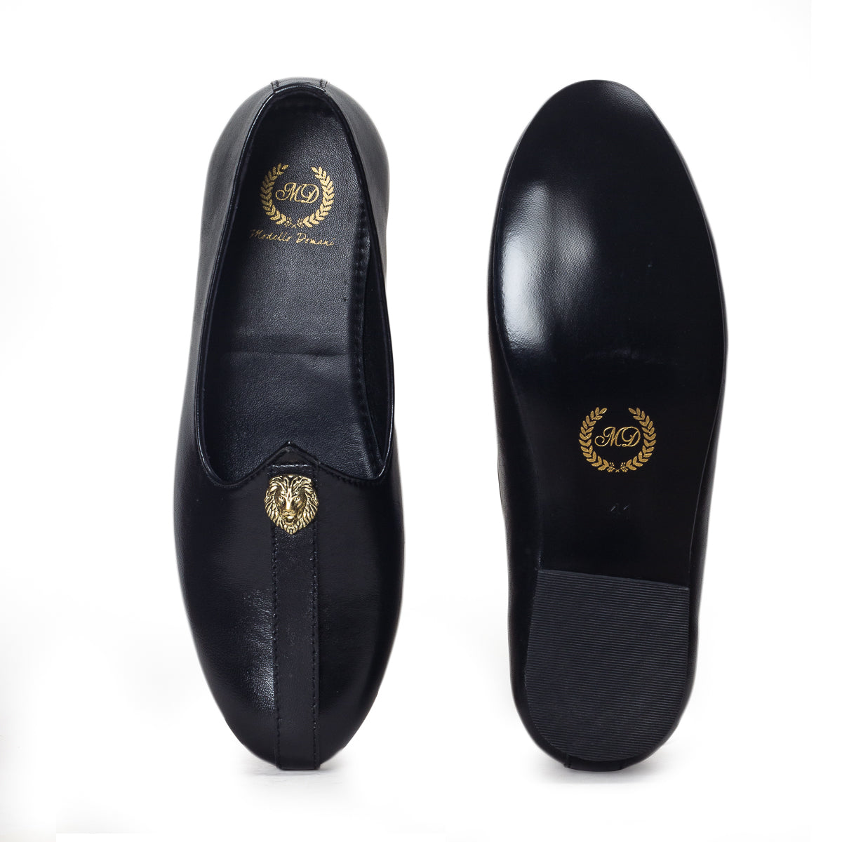 Pasha©️ Leather Juttis (Black)