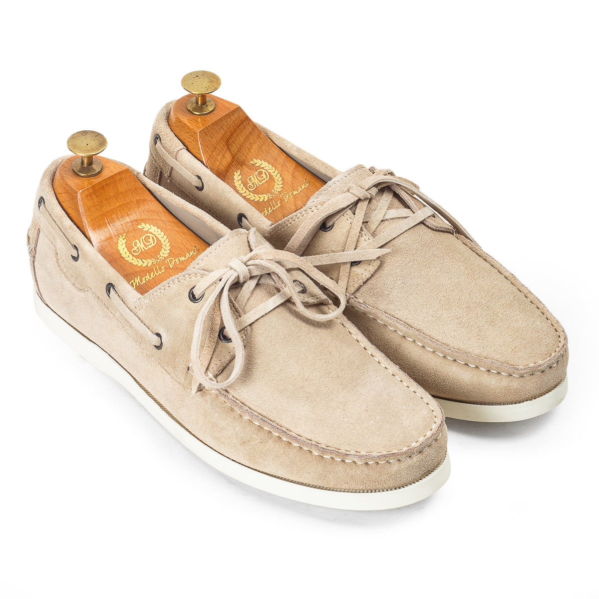 Lucia Yatch Suede Loafers (Beige - Limited Edition)