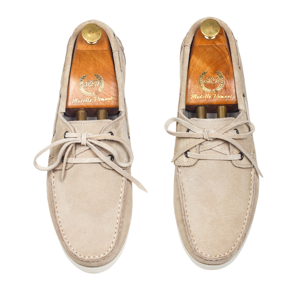 Lucia Yatch Suede Loafers (Beige - Limited Edition)