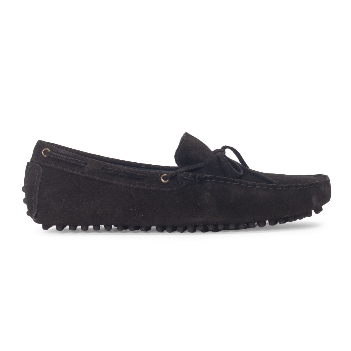 Gommino Suede Tassel Loafers (Black)