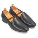 Textured Fusion Jutti Slipons (Black) â Black jutti | Modello Domani