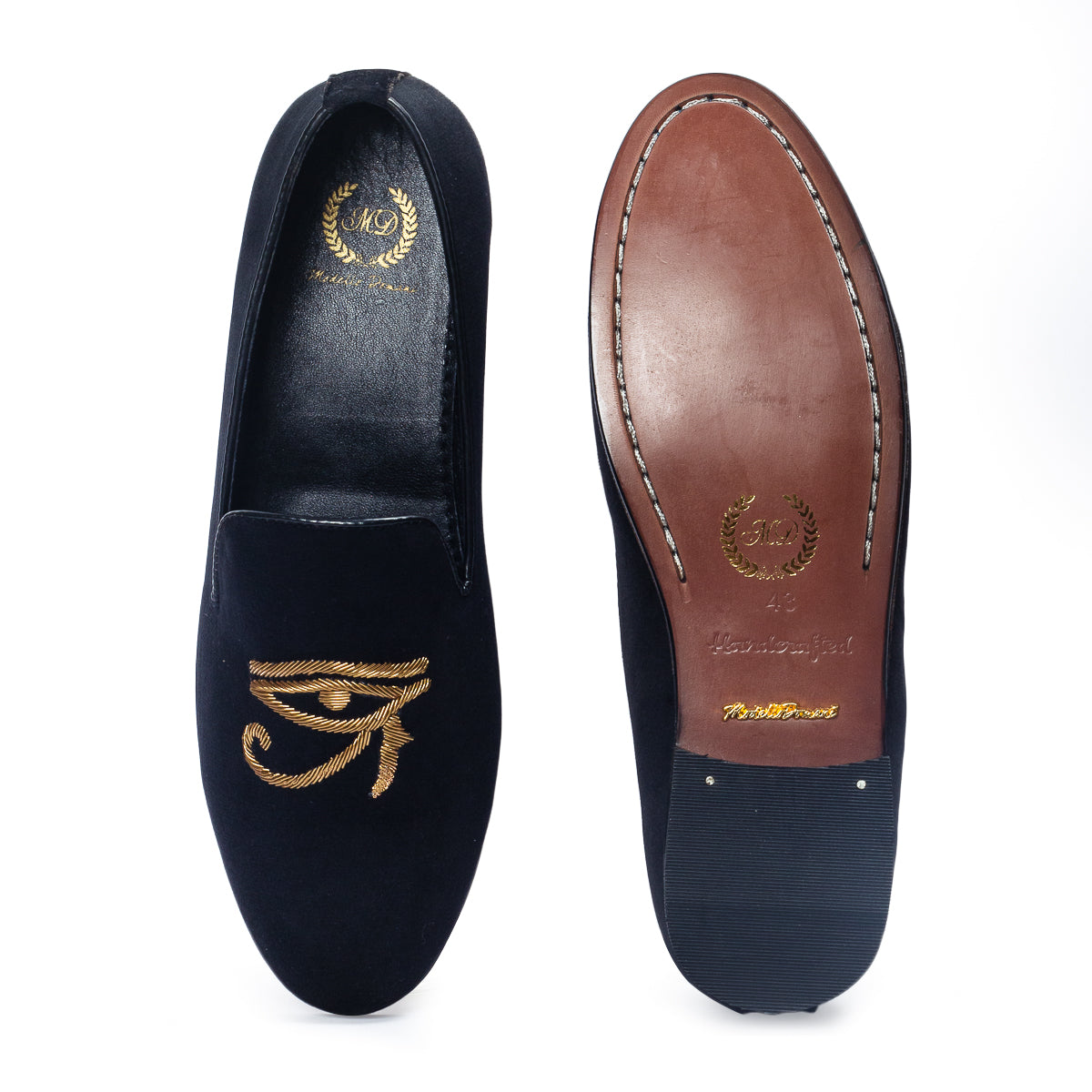 The Egyptian King Slipons (Black)