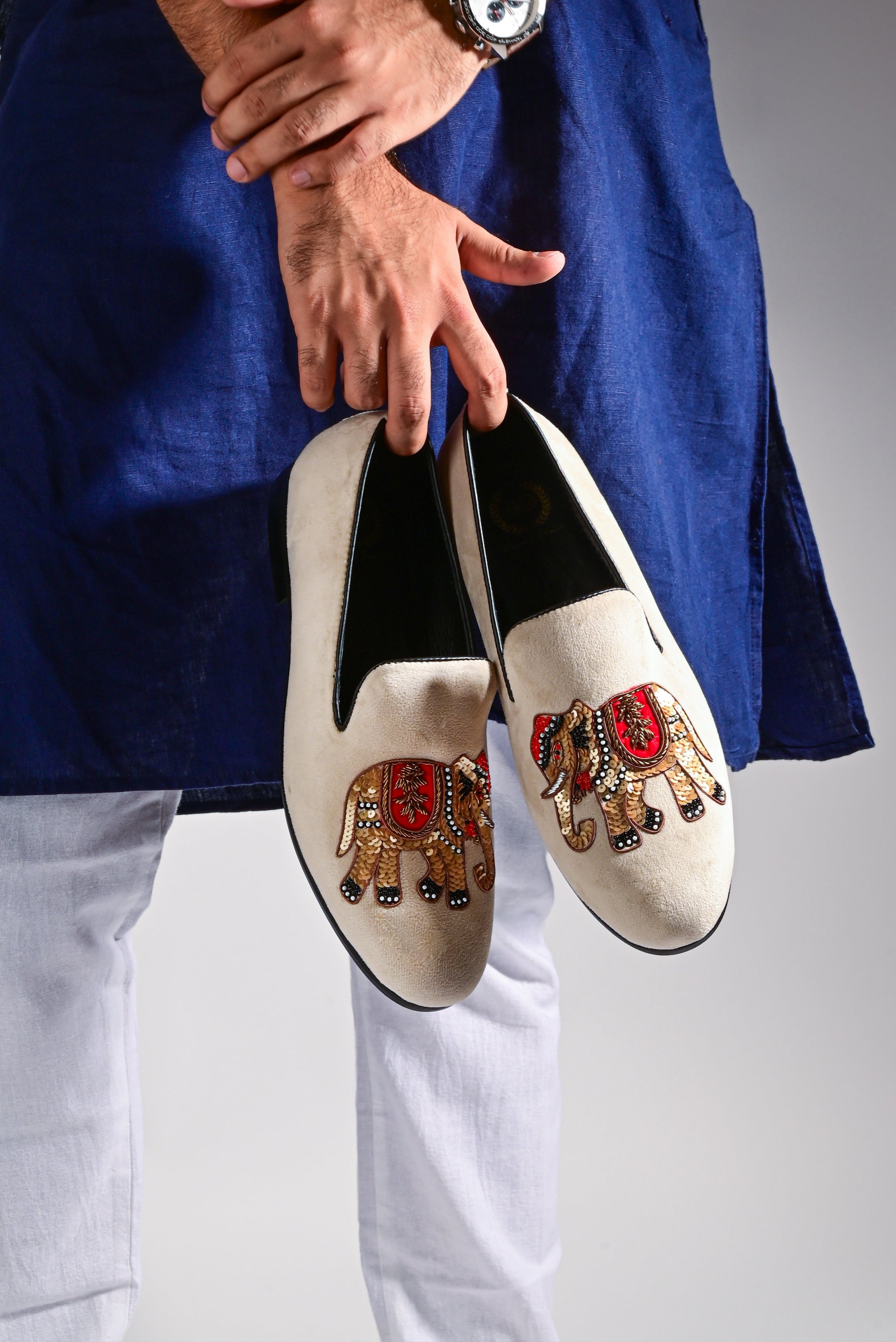 The Maharaja Slipons (Cream Beige - Limited Edition)