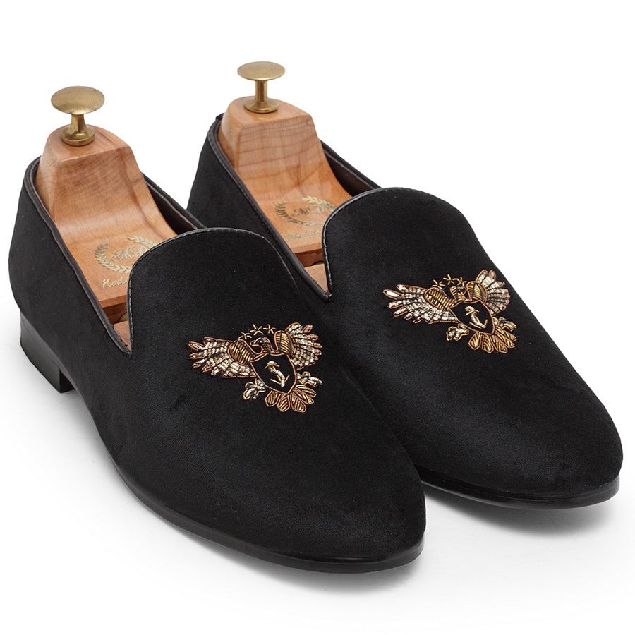 The Falcon Slipons (Black)