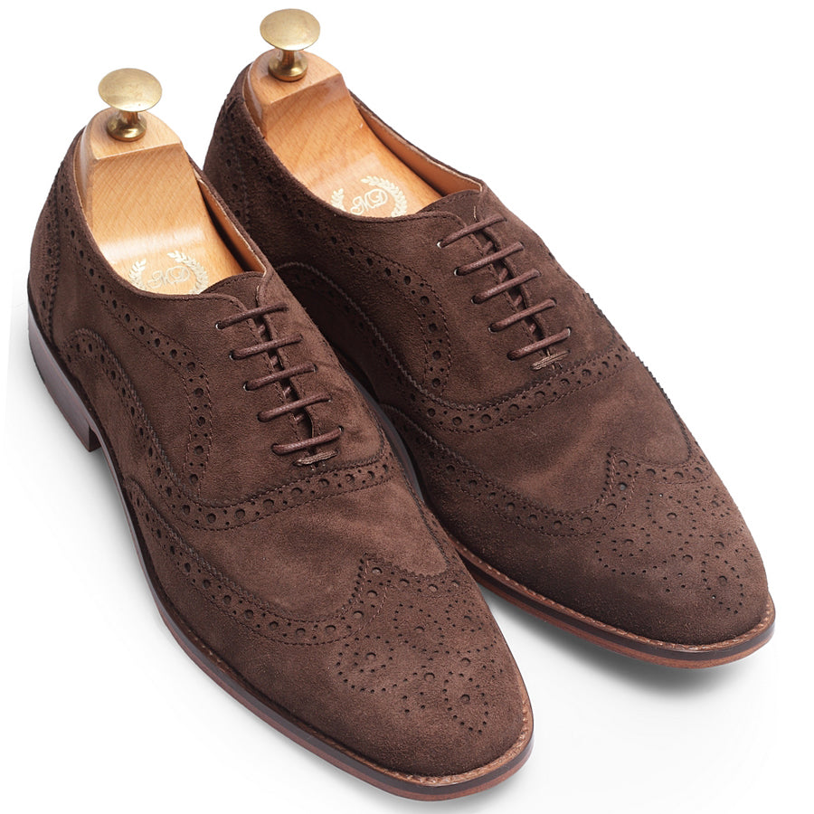 Italian Calf Suede Brogues (Brown Limited Edition)