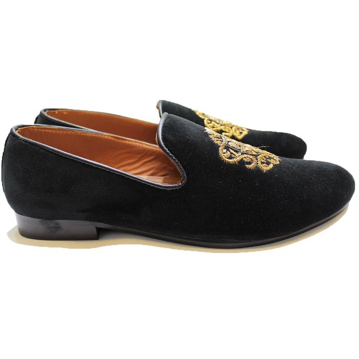 The Royal Crest©️ Slipons (Black)(Patent Copyright Artwork)