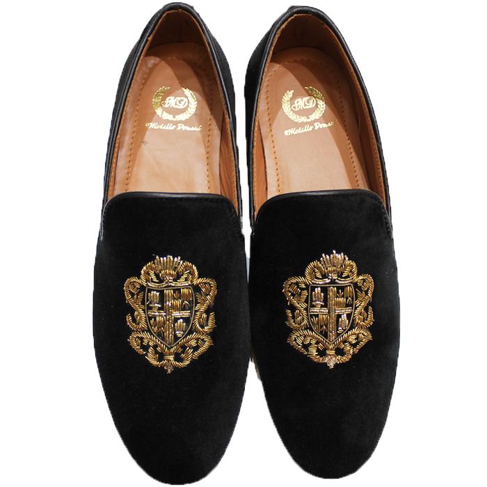 The Royal Crest©️ Slipons (Black)(Patent Copyright Artwork)