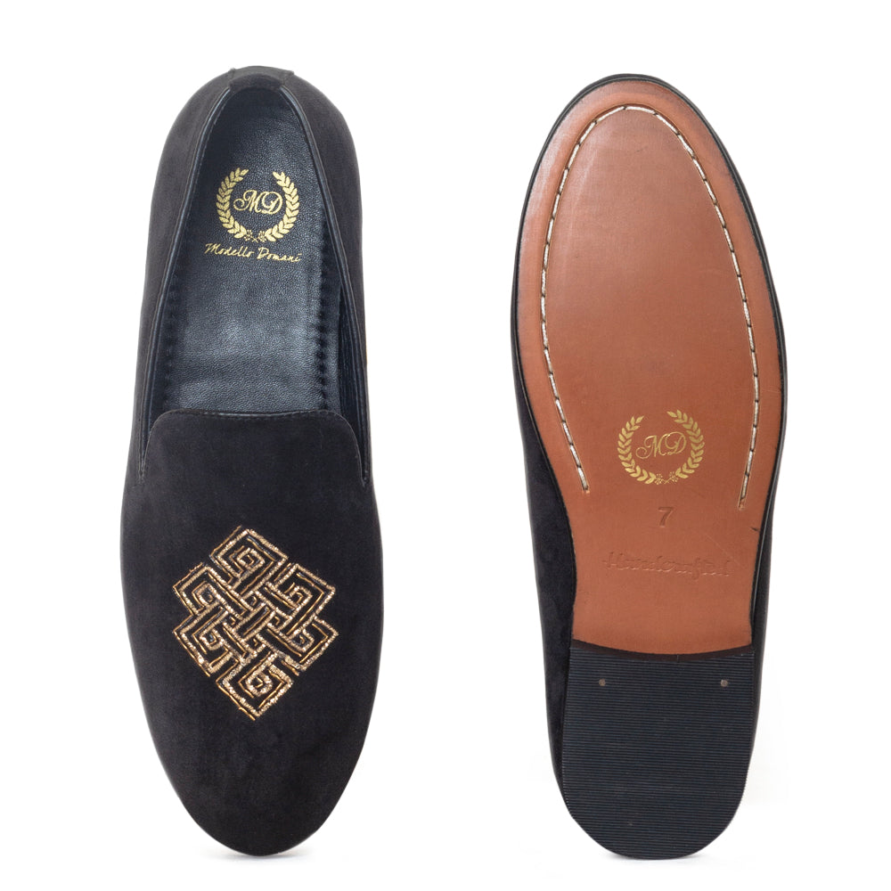 Celtic Knot Slipons (Black)
