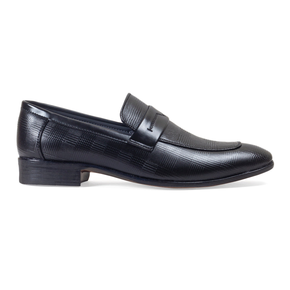 Italian Textured Slipons (Black)