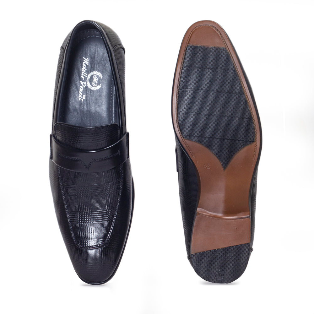Italian Textured Slipons (Black)