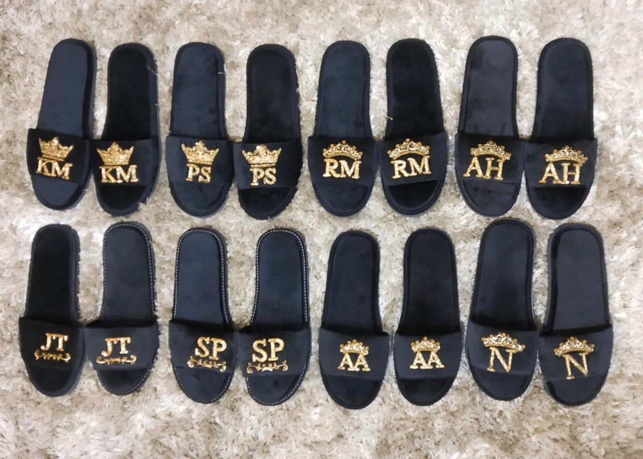 Customized Initials Domani Slippers (Bulk Order Only)