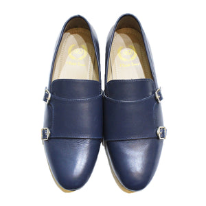 Glamorous Gold Sole Monks (Limited Edition Navy)