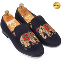 The Maharaja Slipons (Black - Limited Edition) — Black slipons | Modello Domani