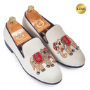The Maharaja Slipons (Cream Beige - Limited Edition) — Beige slipons | Modello Domani
