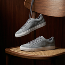 Domani Comfort Suede Sneakers (Grey) — Grey sneakers | Modello Domani