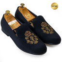 The Kingsman Slipons (Black - Limited Edition #GoldBottom) — Black slipons | Modello Domani