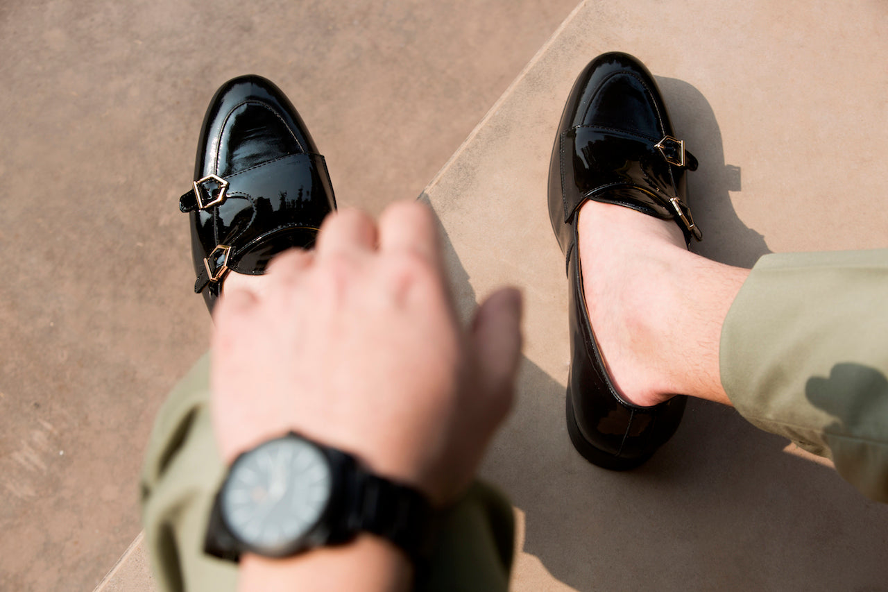 Low Cut Monks (Patent Black)