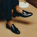 Low Cut Monks (Patent Black) — Black monks | Modello Domani