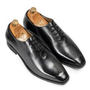 Kingsley Patina Leather Wholecut (Black-Grey)