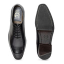 Kingsley Patina Leather Wholecut (Black-Grey)