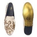 Golden Garden Slipons (Beige - Limited Edition) — Beige slipons | Modello Domani