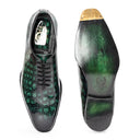 Draco Patina Leather Wholecut (Emerald Green) (Made to Order) (Limited Edition)