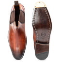 Charles Patina Leather Boots (Tan) (Made to Order) (Limited Edition)