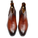 Charles Patina Leather Boots (Tan) (Made to Order) (Limited Edition)