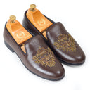 The Regal Bee Slipons (Brown) — Brown slipons | Modello Domani