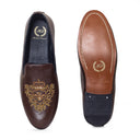 The Regal Bee Slipons (Brown) — Brown slipons | Modello Domani