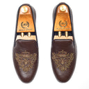 The Regal Bee Slipons (Brown) — Brown slipons | Modello Domani
