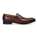 Milano Patina Leather Penny Slipons (Patina Tan - Limited Edition) — Tan slipons | Modello Domani
