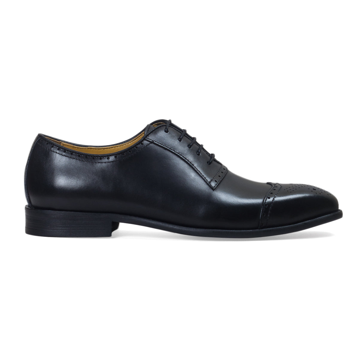 Milano Leather Brogues (Black)
