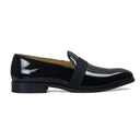 The Santana Leather Slipons (Patent Black - Limited Edition) — Black slipons | Modello Domani