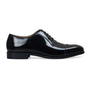 Milano Leather Brogues (Patent Black) — Black shoes | Modello Domani