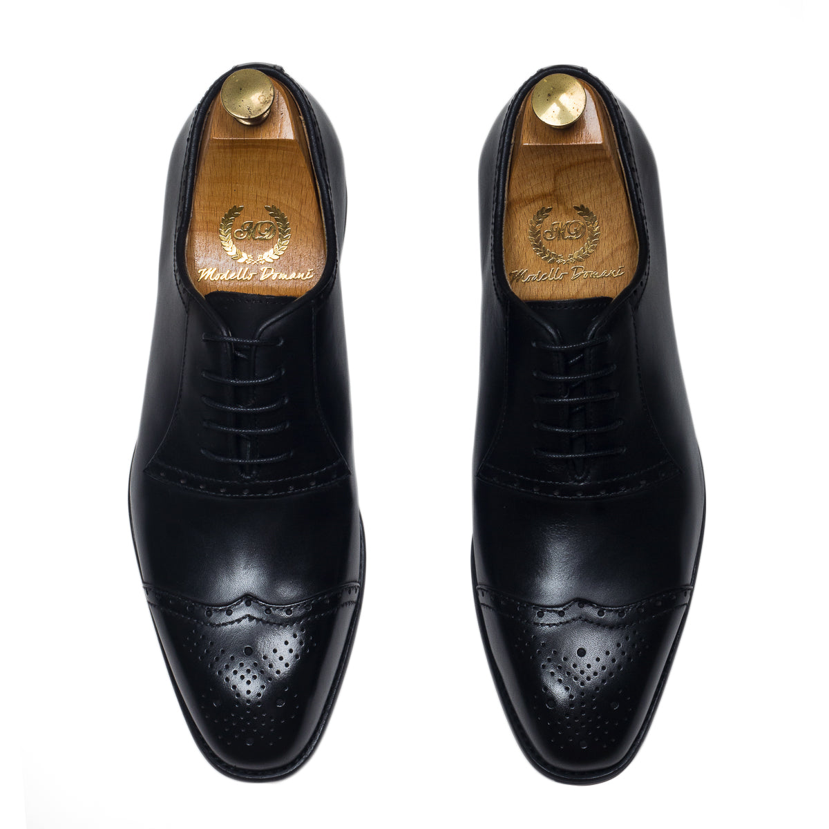 Milano Leather Brogues (Black)