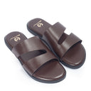 Azura Slippers (Brown) — Brown slippers | Modello Domani