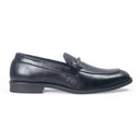 Italian Cut Knot Buckle Slipons (Black) — Black slipons | Modello Domani