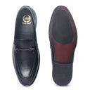 Italian Cut Knot Buckle Slipons (Black) — Black slipons | Modello Domani