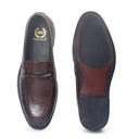 Italian Cut Knot Buckle Slipons (Brown) — Brown slipons | Modello Domani