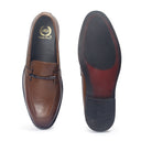 Italian Cut Knot Buckle Slipons (Tan) — Tan slipons | Modello Domani