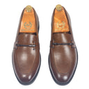 Italian Cut Knot Buckle Slipons (Tan) — Tan slipons | Modello Domani