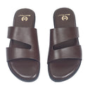 Azura Slippers (Brown) — Brown slippers | Modello Domani