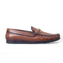 Tuscany Buckle Leather Loafers (Brown Burnish) — Brown loafers | Modello Domani