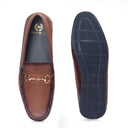 Tuscany Buckle Leather Loafers (Brown Burnish) — Brown loafers | Modello Domani