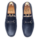 Tuscany Buckle Leather Loafers (Black) — Black loafers | Modello Domani
